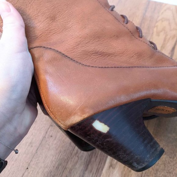 Born Crown Brown Leather Lace Up Boots - Picture 4 of 8